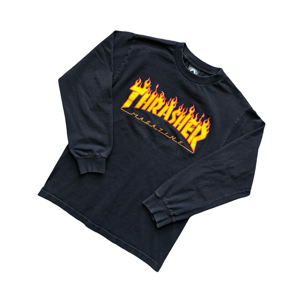 Thrasher Flame Logo Long Sleeve T-Shirt
